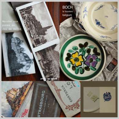 送料込*箱入り*ベルギーBOCH社ビンテージスーププレート5枚セット BOCH(ボッホ) -ヴィンテージ雑貨通販 アンバーデザイン